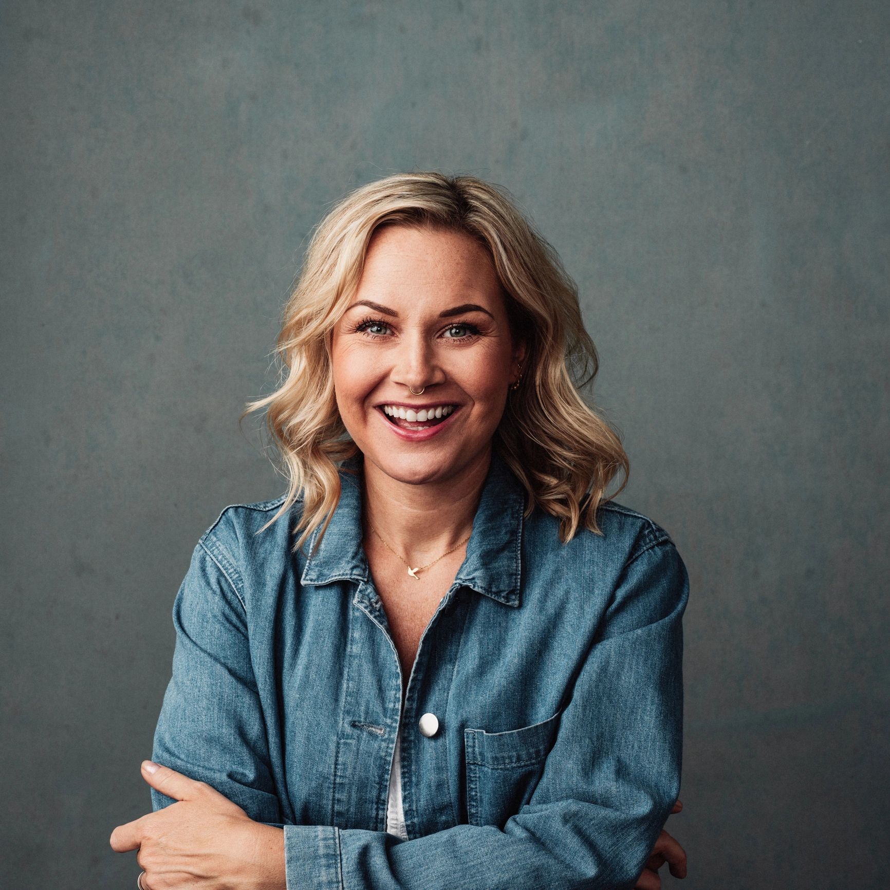 Portrait of happy client